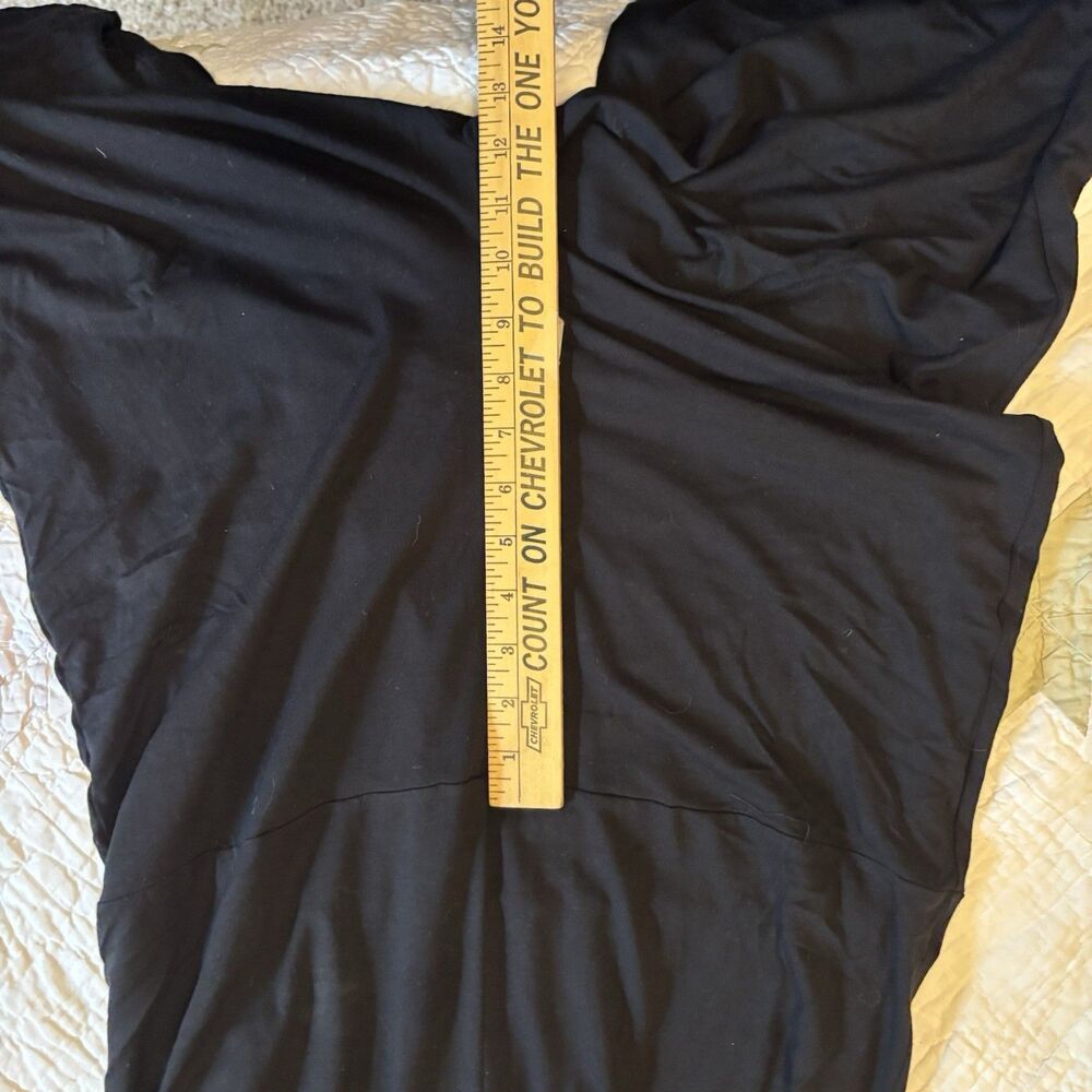 Eileen Fisher Washable Flex Ponte V-Neck Jumpsuit Women Petite M Black Wide Leg - Picture 6 of 6